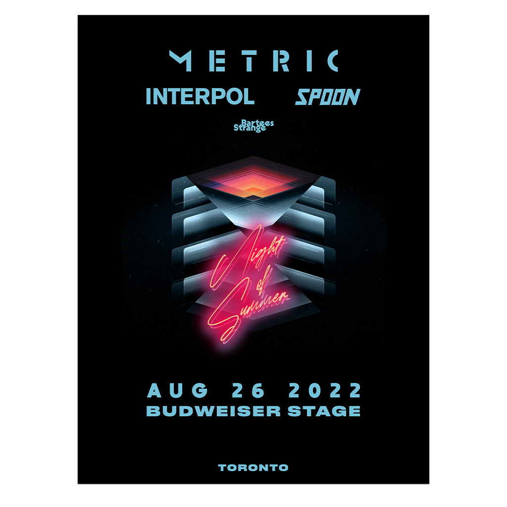 Toronto, ON Budweiser Stage Poster - August 26, 2022 - Limited Edition