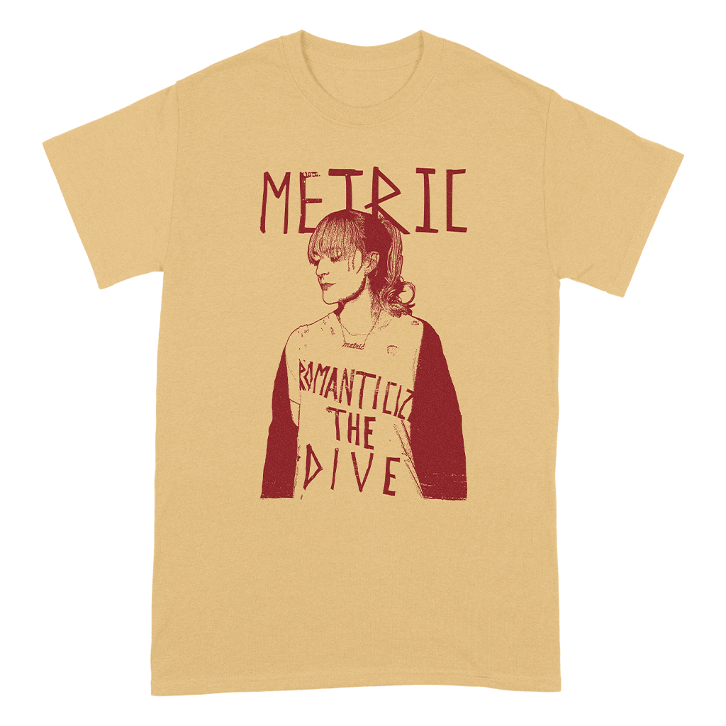 Metric Romanticize The Dive T-Shirt - Mustard - Metric Online Store