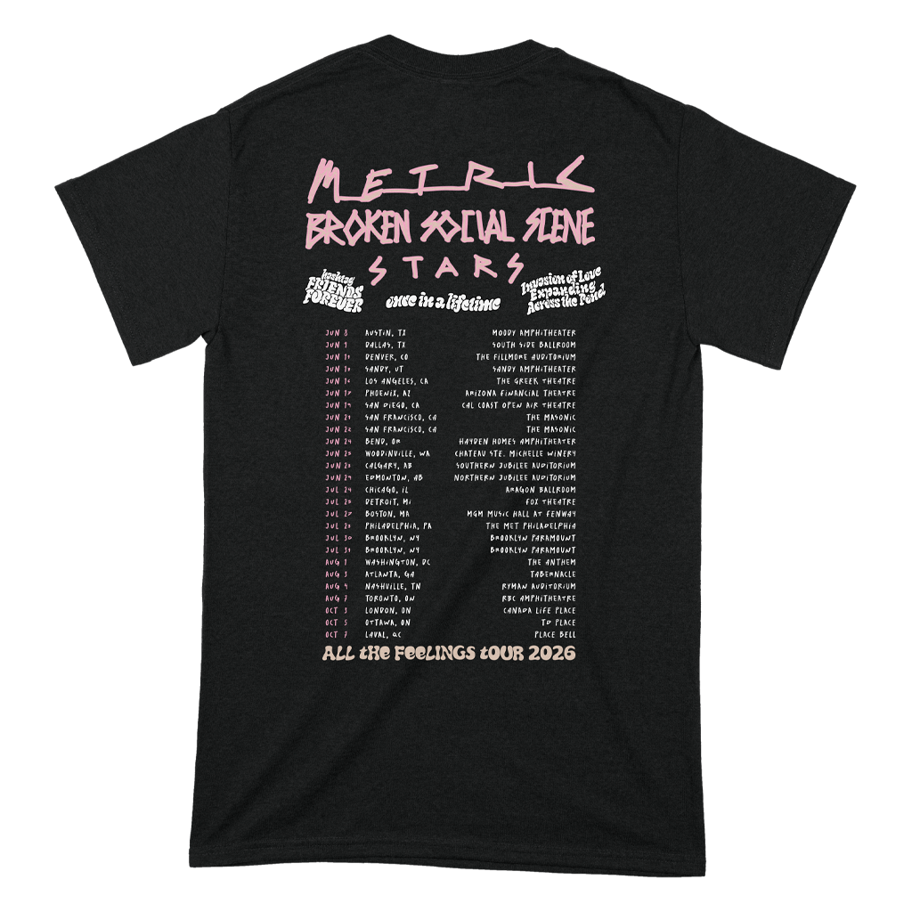 All The Feelings 2026 Tour T-Shirt