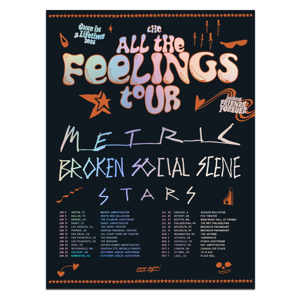 All the Feelings 2026 Holographic Tour Poster