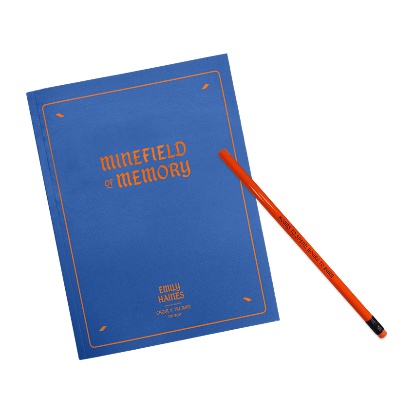 Autographed Minefield of Memory Notebook + Pencil