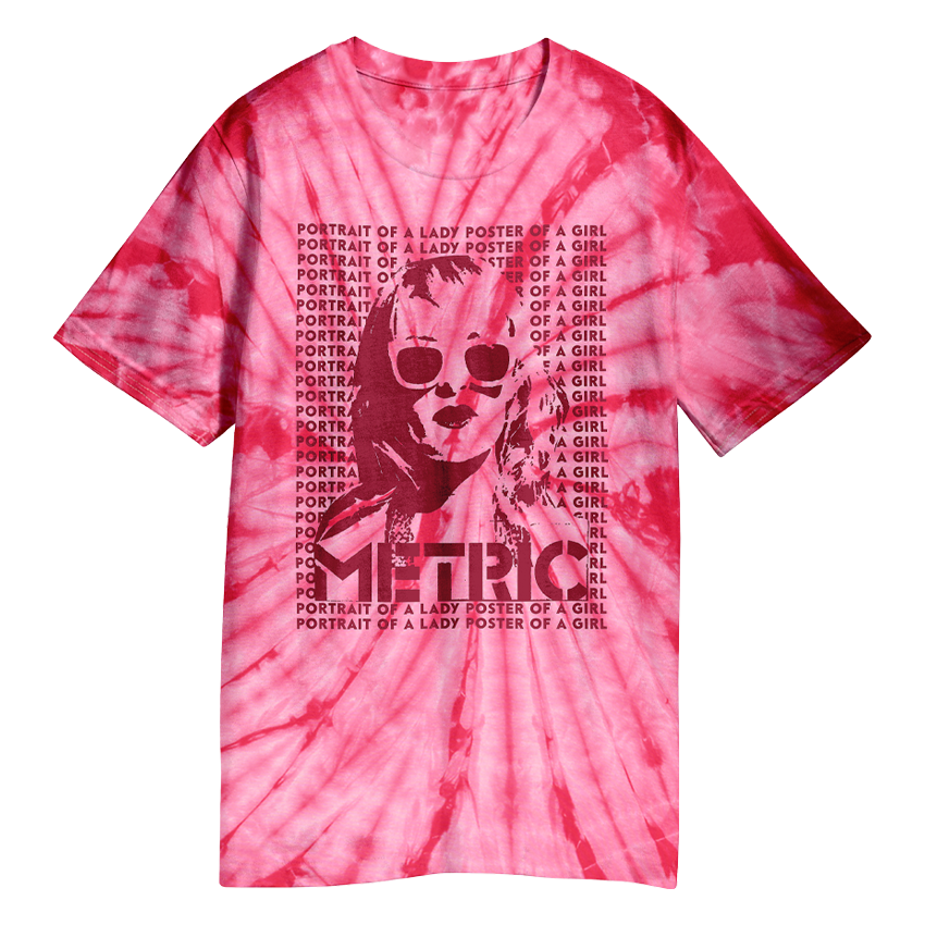 Emily Face "Poster of a Girl" Tie-Dye T-Shirt